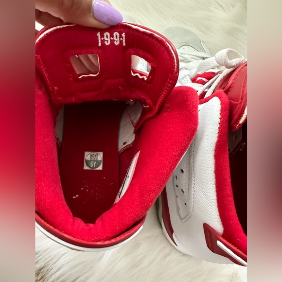 Nike Air Jordan 6 Retro Red White & Platinum - Picture 12 of 13